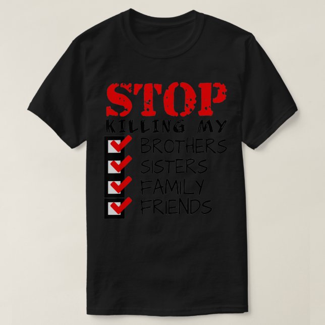 Stop killing people protest  t shirt (Design framsida)