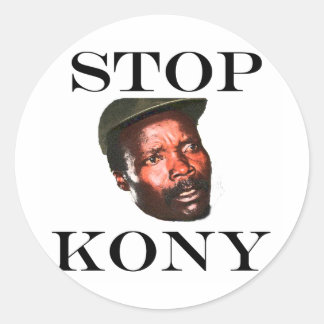 STOP KONY 2012 RUNT KLISTERMÄRKE
