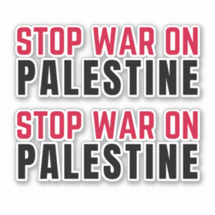 STOP KRIG PÅ PALESTINE KLISTERMÄRKEN