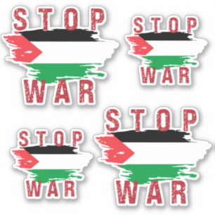 STOP KRIG PÅ PALESTINE KLISTERMÄRKEN