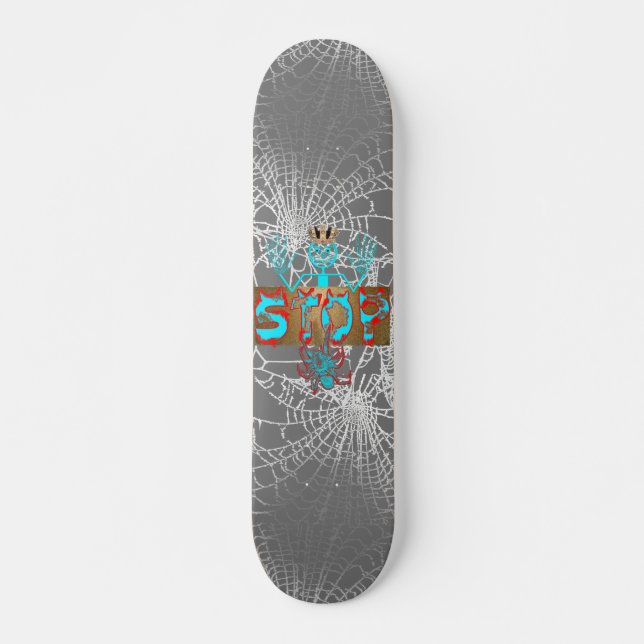 Stop Mini Skateboard Bräda 18,5 Cm (Framsida)
