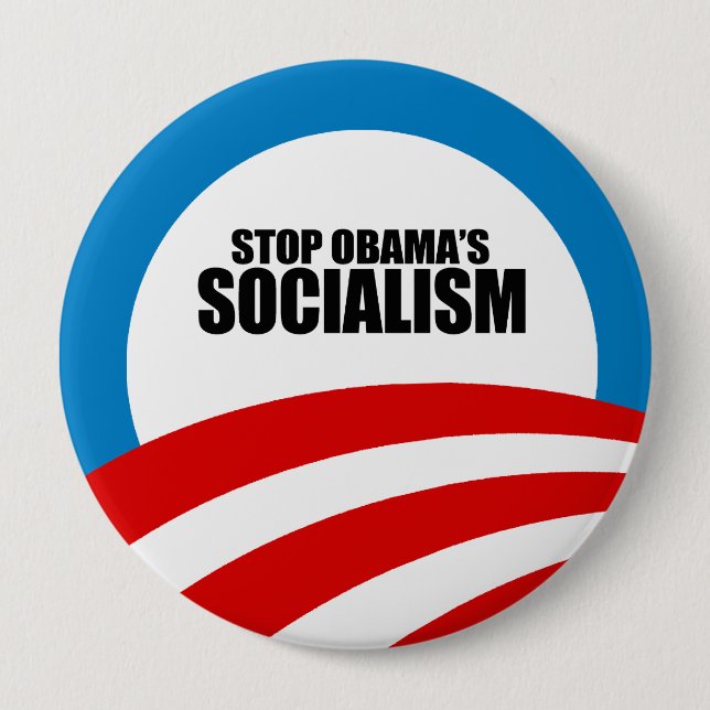 STOP OBAMA SOCIALISM KNAPP (Framsida)
