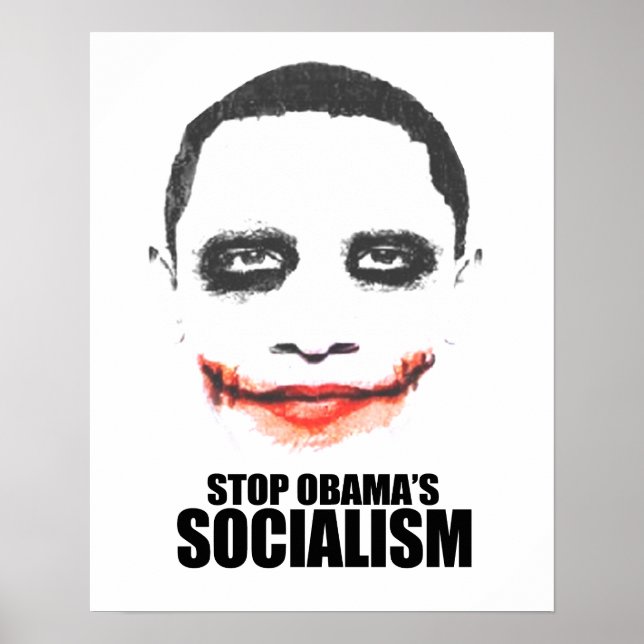 STOP OBAMA SOCIALISM POSTER (Framsidan)