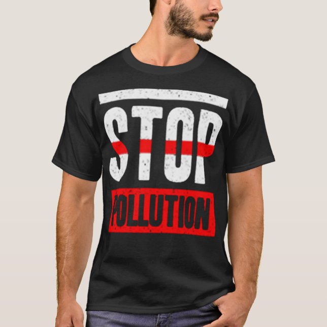 Stop pollution t shirt (Framsida)