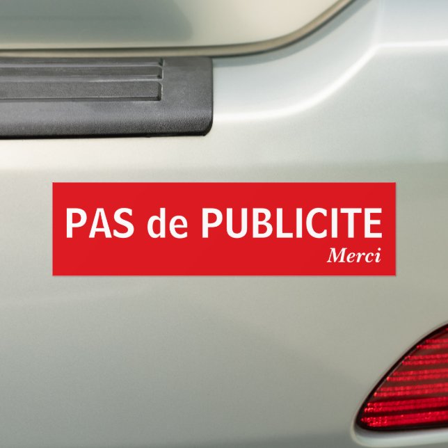 Stop Pub Idéal pour éviter les publicités Bildekal (På Bil)