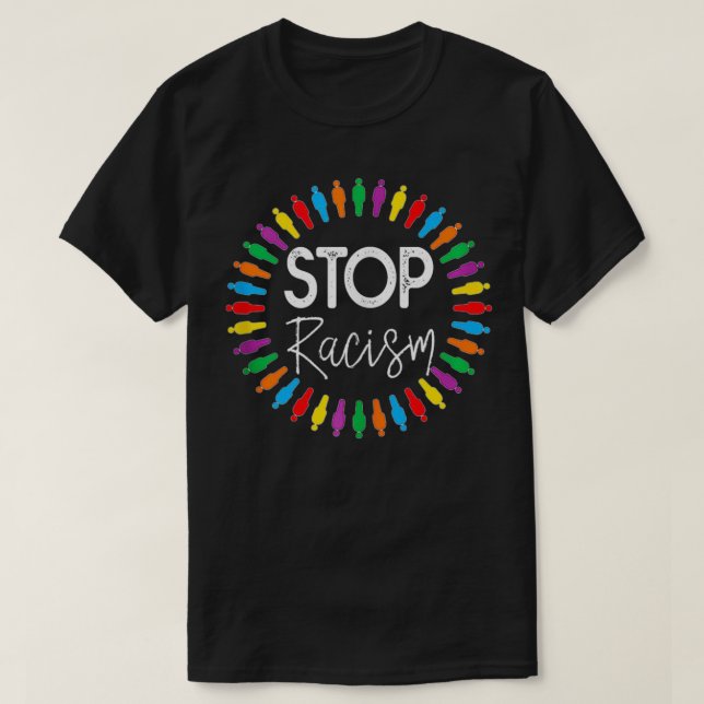 Stop Racism  T Shirt (Design framsida)