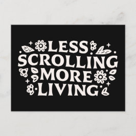 Stop scrolling doomscrolling quotes aesthetic vykort