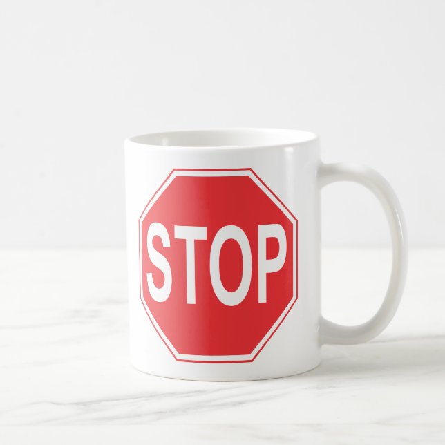 STOP-SIGN KAFFEMUGG (Höger)