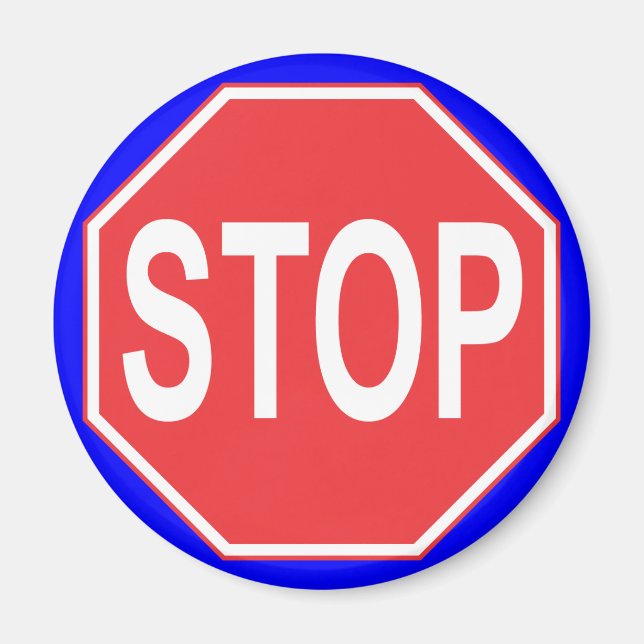 STOP-SIGN MAGNET (Framsidan)