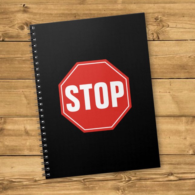 STOP-signatur Anteckningsbok Med Spiral (Skapare uppladdad)