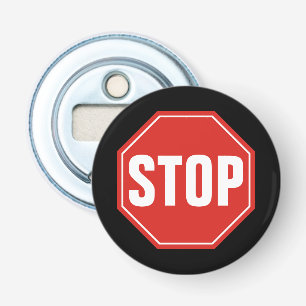 STOP-signatur Flasköppnare