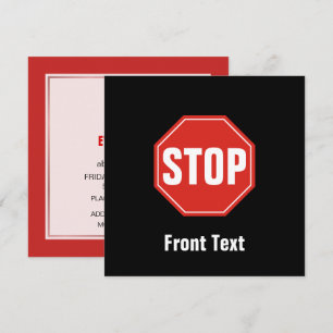 STOP-signatur Inbjudningar