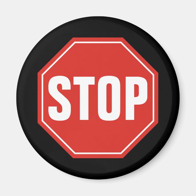 STOP-signatur Magnet (Framsidan)