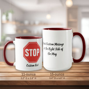STOP-signatur Mugg