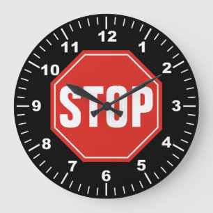 STOP-signatur Stor Klocka
