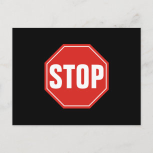 STOP-signatur Vykort