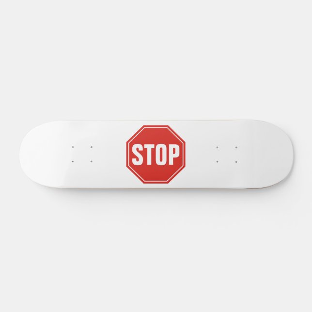 STOP Skylt Old School Skateboard Bräda 21,6 Cm (Horz)