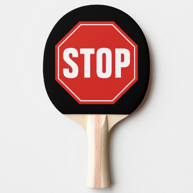 STOP Skylt Pingisracket (Framsidan)