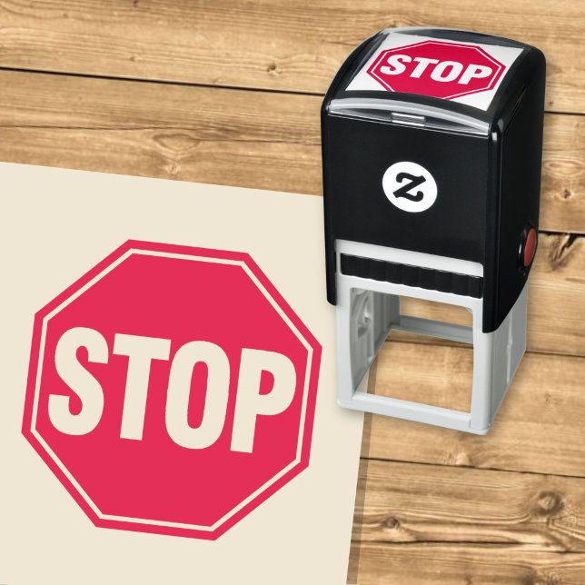 STOP Skylt Självfärgande Stämpel (Skapare uppladdad)