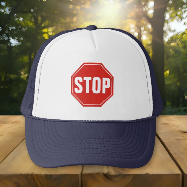 STOP Skylt Truckerkeps (Skapare uppladdad)