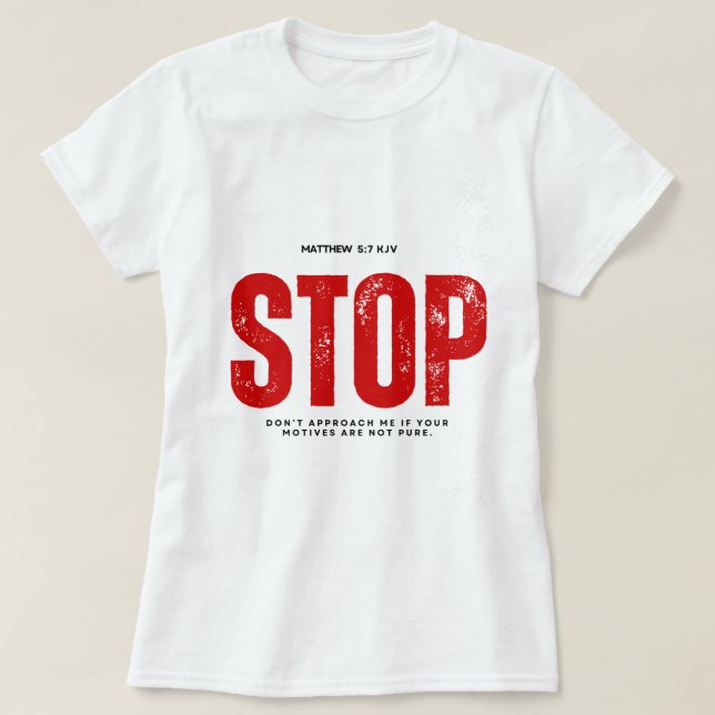STOP T SHIRT (Design framsida)