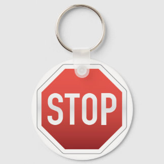 STOP-tecken Nyckelring
