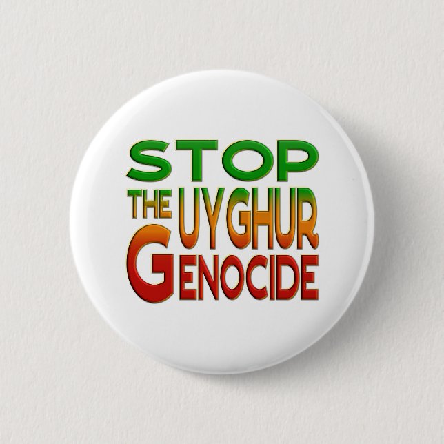 STOP THE UYGHUR GENOCIDE KNAPP (Framsida)