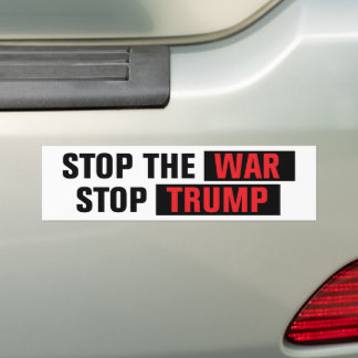 Stop The War Stop Trump Anti-War Bildekal