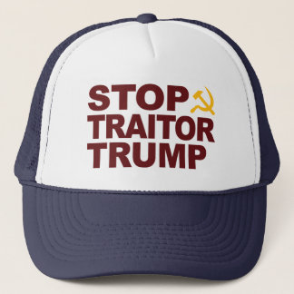 "Stop Traitor Trump" Hatt med Hammer & Sickle Keps
