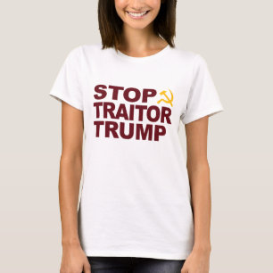 "Stop Traitor Trump" Könst-shirt T Shirt