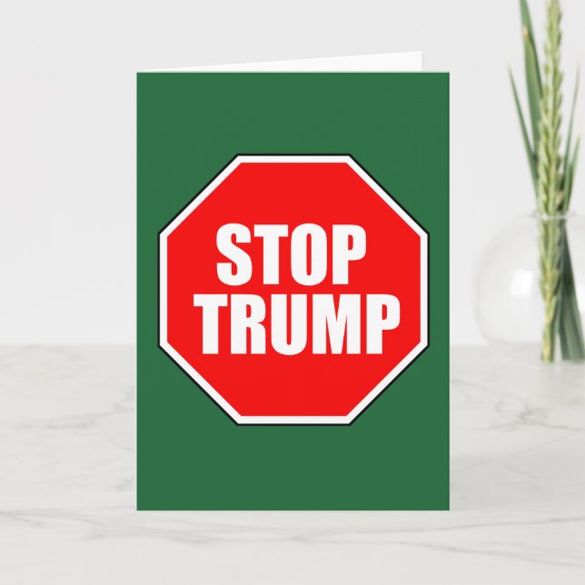 STOP TRUMP HELGKORT (Framsida)