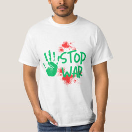 Stop War – Bold Handprint Anti-War Graphic Design T Shirt