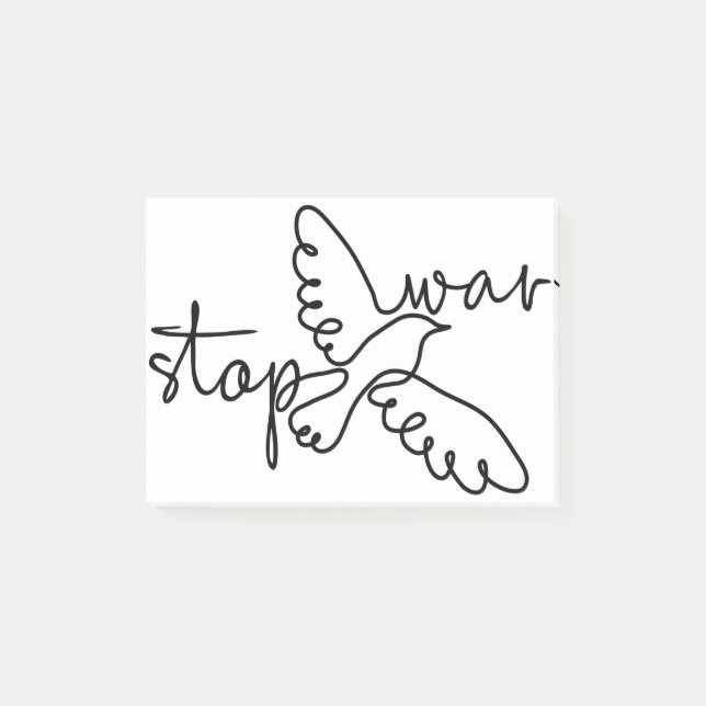 Stop War Post-it Block (Framsida)