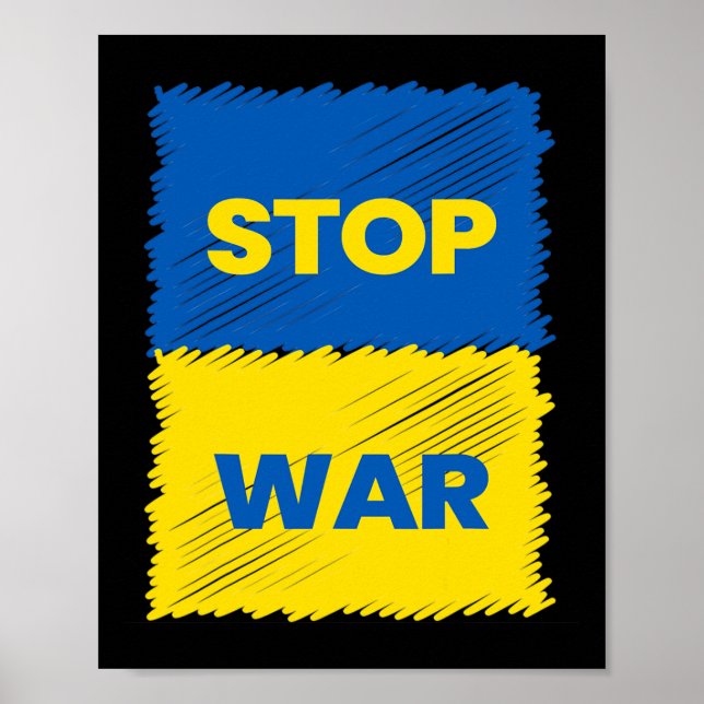 Stop War - Save Ukraine - Stop The War In Ukraine  Poster (Framsidan)