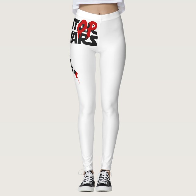 Stop Wars-parodilogo Leggings (Framsida)