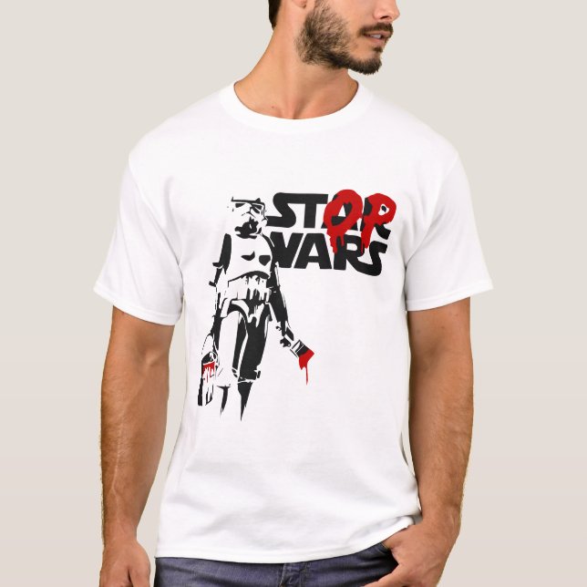 Stop Wars-parodilogo T Shirt (Framsida)