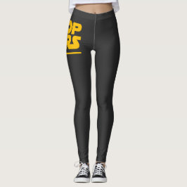 Stop Wars Parody Logo Leggings