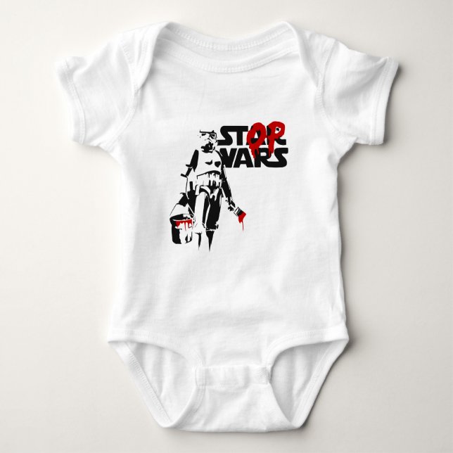 Stop Wars Parody Logo T Shirt (Framsida)