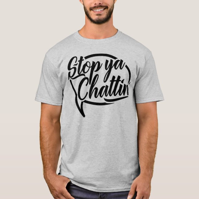 Stop Ya Chattin' Manchester Slang Tröja (Framsida)