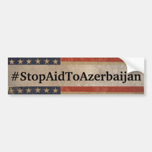 #StopAidToAzerbajdzjan Bumper Sticker Bildekal