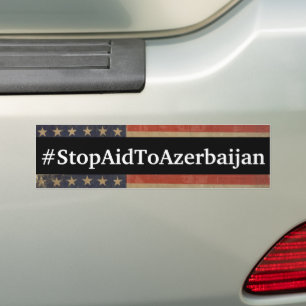 #StopAidToAzerbajdzjan Bumper Sticker Bildekal