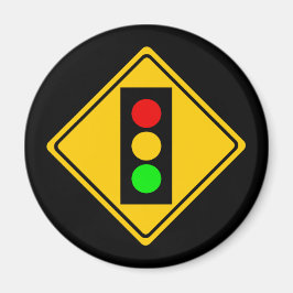 Stoplight Ahead Magnet