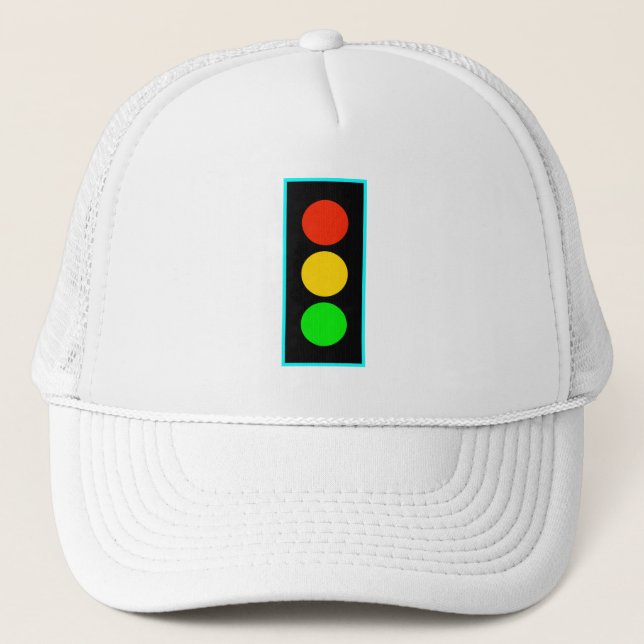 Stoplight med ljusblå Gräns Keps (Framsida)