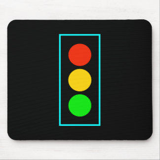 Stoplight med ljusblå Gräns Musmatta
