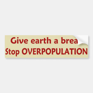 StopOVERPOPULATION Bildekal