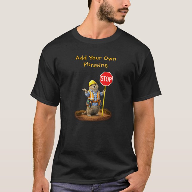 "Stopp" (1) T Shirt (Framsida)
