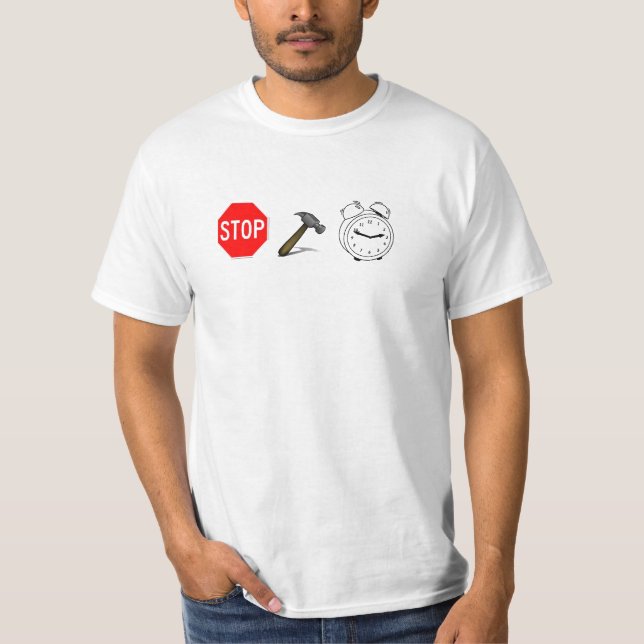 Stopp!  Bulta Time Tee Shirt (Framsida)