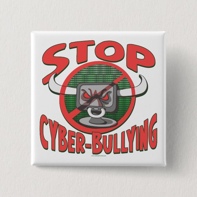 Stopp för it-mobbning mot cyberkulor knapp (Framsida)