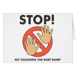 Stopp! Ingen röra babybula Hälsningskort