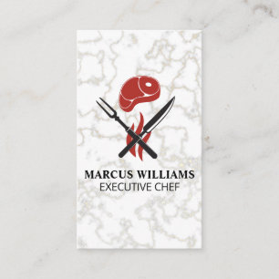 Stopp   Service Cutlery   Chef   Marble Visitkort